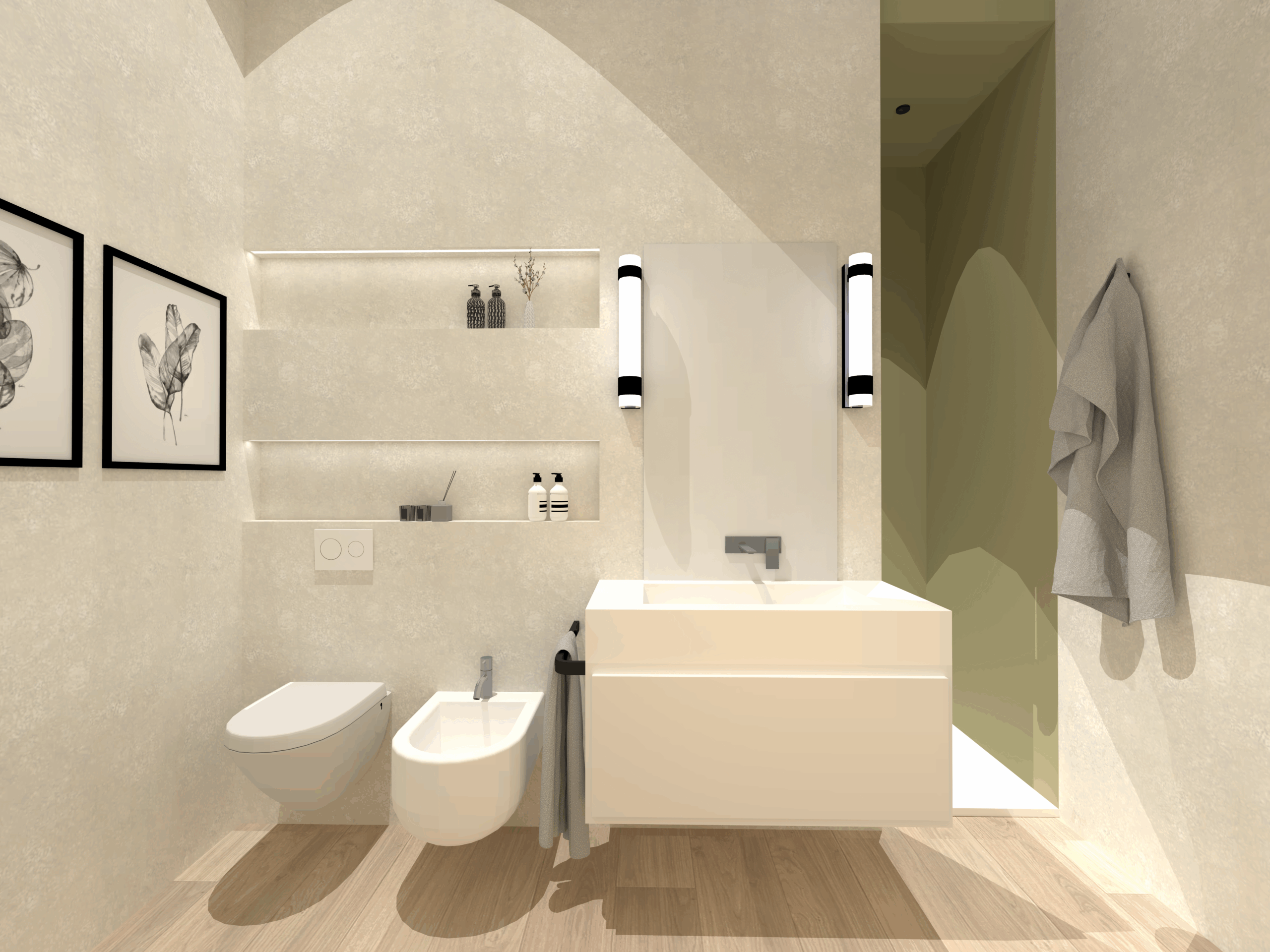 bagno camera 1 resina